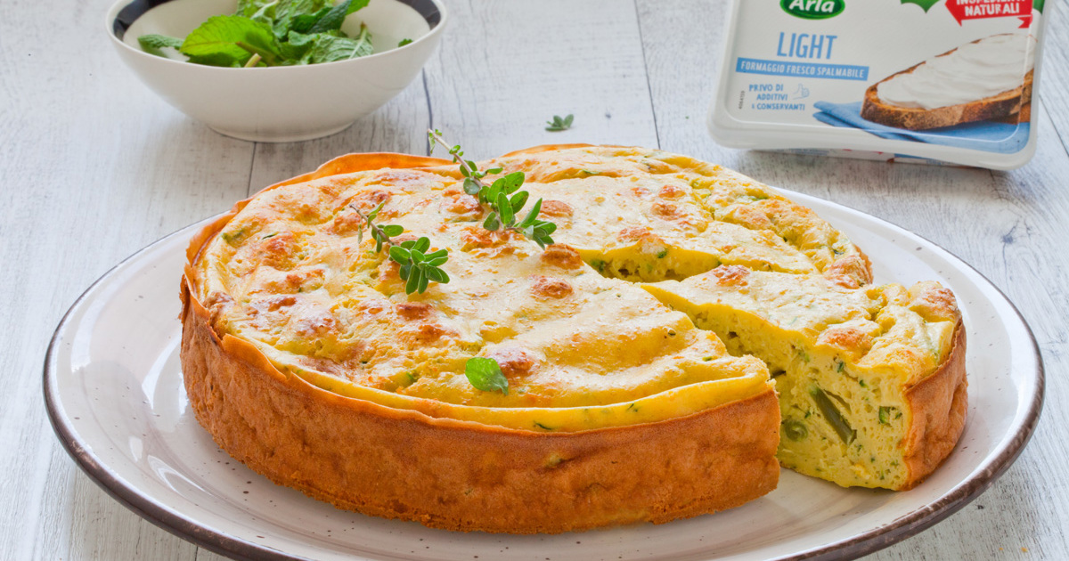 Torta Salata Alle Zucchine E Fagiolini Light Arla